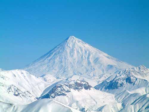 Der Gipfelaufbau des Damavand